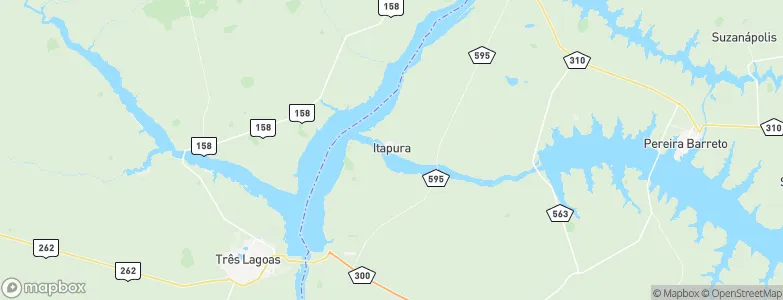 Itapura, Brazil Map