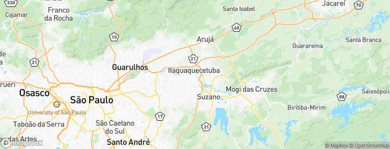 Itaquaquecetuba, Brazil Map
