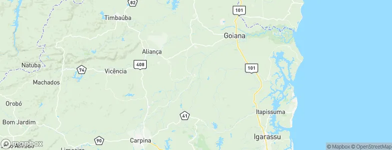 Itaquitinga, Brazil Map