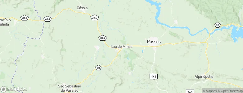 Itaú de Minas, Brazil Map