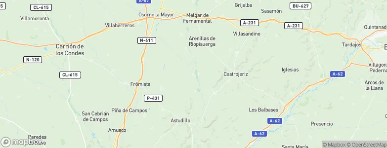 Itero de la Vega, Spain Map