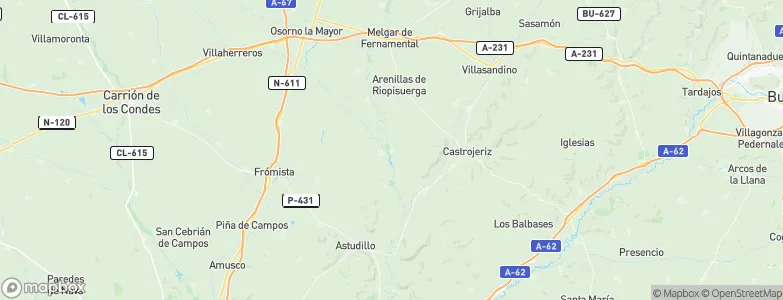 Itero del Castillo, Spain Map