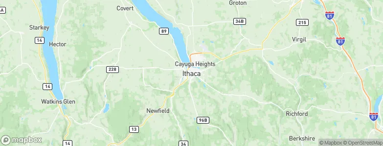 Ithaca, United States Map