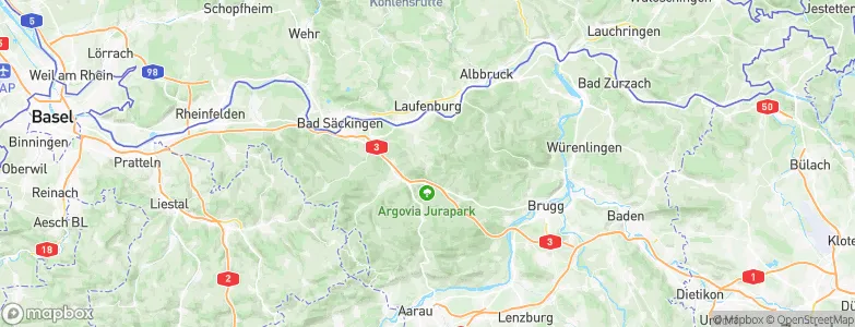 Ittenthal, Switzerland Map