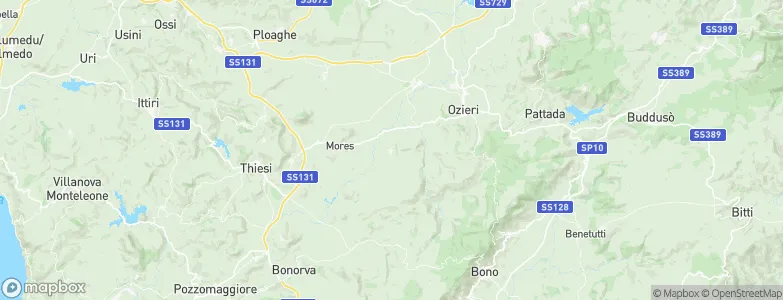 Ittireddu, Italy Map