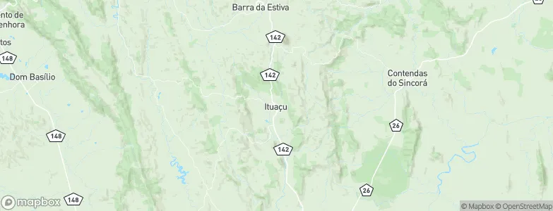 Ituaçu, Brazil Map