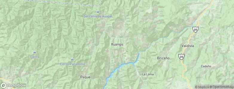 Ituango, Colombia Map
