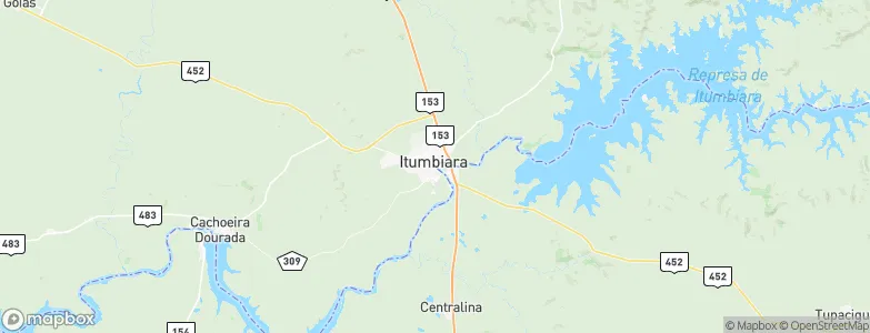 Itumbiara, Brazil Map