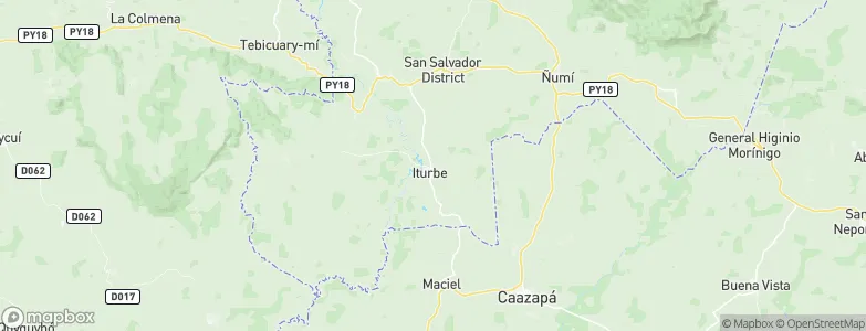 Iturbe, Paraguay Map