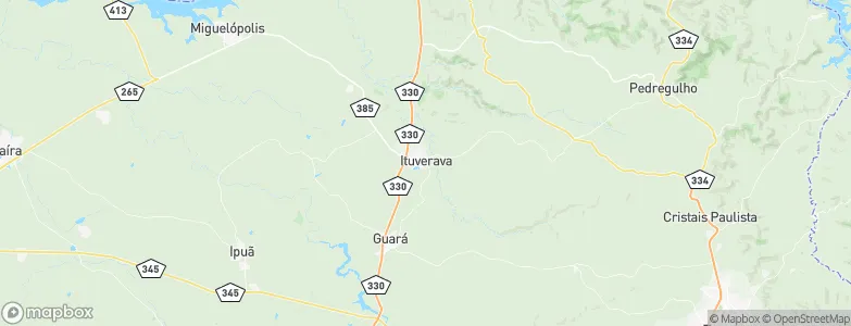 Ituverava, Brazil Map