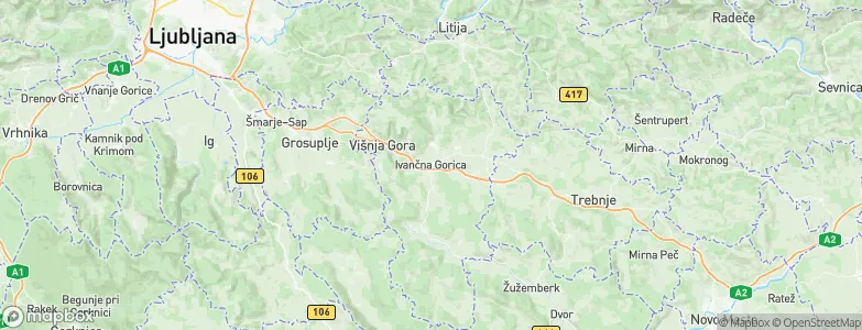 Ivančna Gorica, Slovenia Map