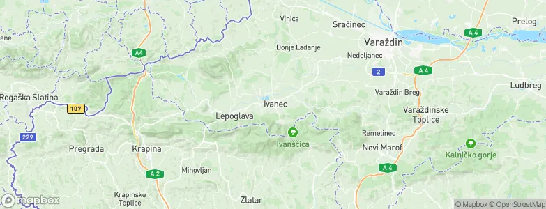 Ivanec, Croatia Map