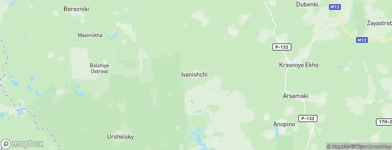 Ivanishchi, Russia Map