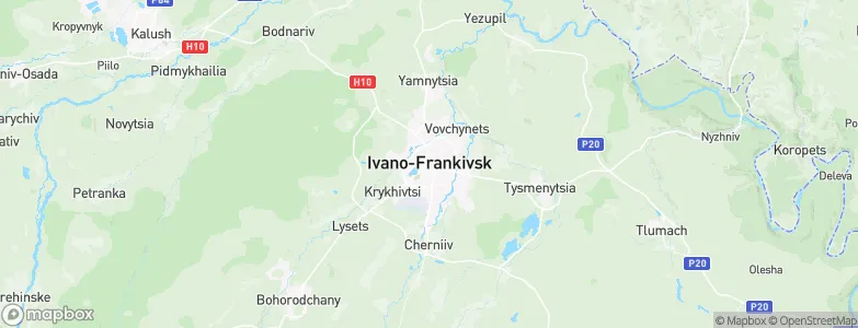 Ivano-Frankivsk, Ukraine Map