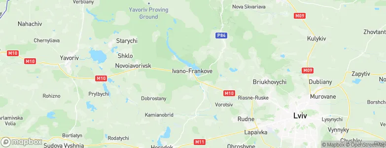 Ivano-Frankove, Ukraine Map