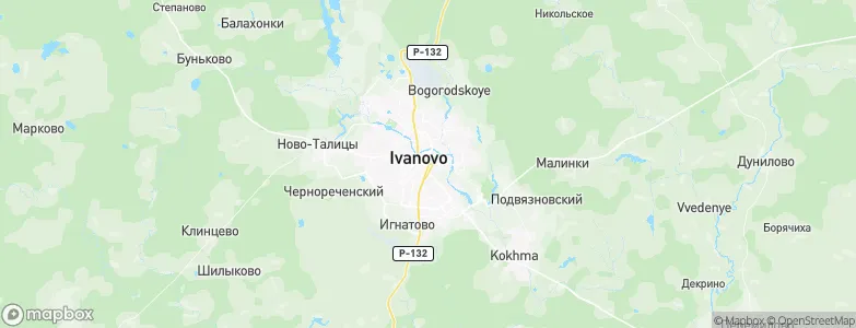 Ivanovo, Russia Map