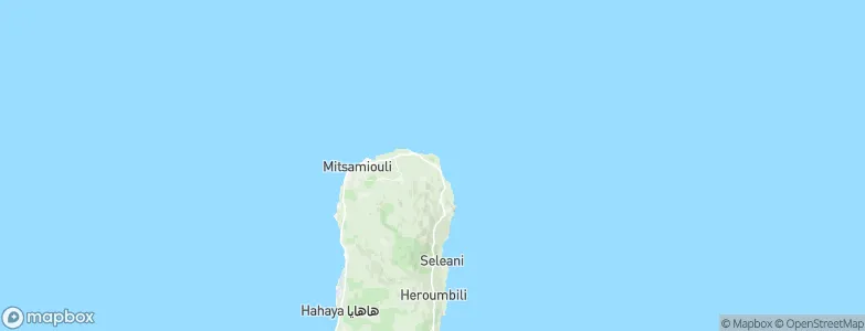 Ivouani, Comoros Map