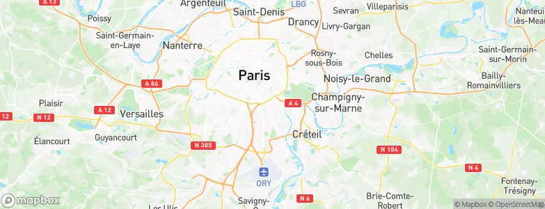 Ivry-sur-Seine, France Map
