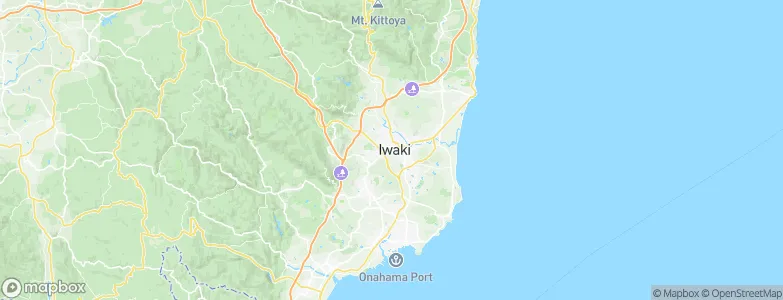 Iwaki, Japan Map