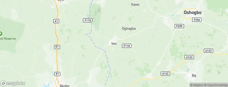 Iwo, Nigeria Map