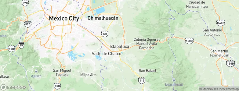 Ixtapaluca, Mexico Map