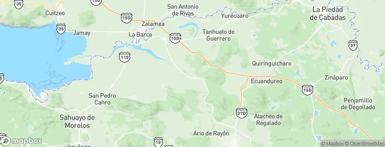 Ixtlán de los Hervores, Mexico Map