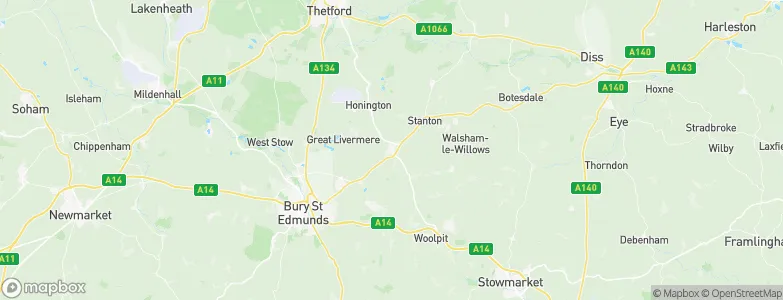 Ixworth, United Kingdom Map