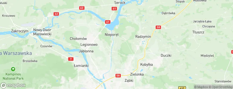 Izabelin, Poland Map