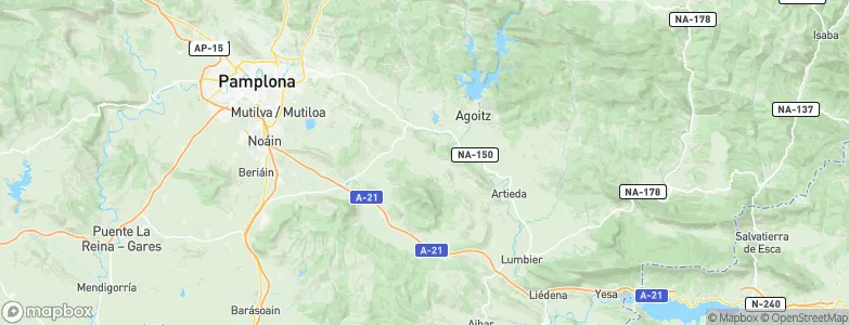 Izagaondoa, Spain Map