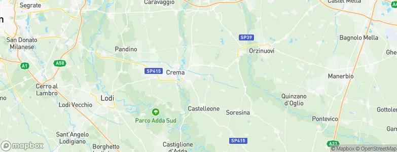 Izano, Italy Map
