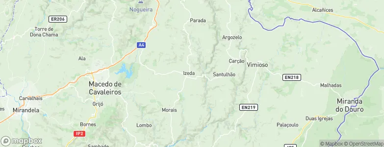 Izeda, Portugal Map