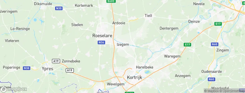 Izegem, Belgium Map