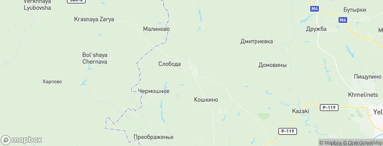 Izmalkovo, Russia Map