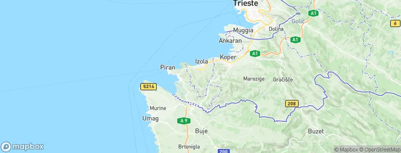 Izola, Slovenia Map