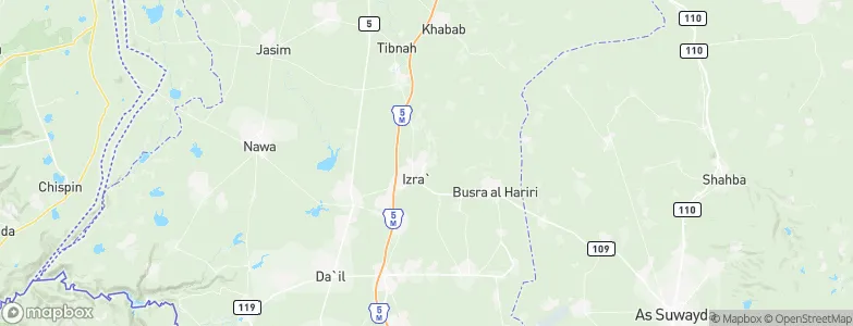 Izra‘, Syria Map