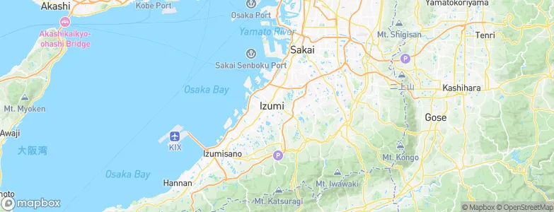 Izumi, Japan Map