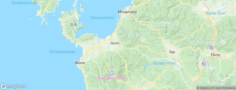 Izumi, Japan Map