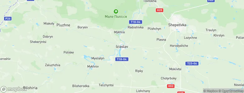 Izyaslav, Ukraine Map