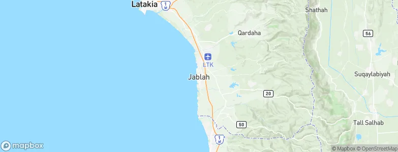 Jablah, Syria Map
