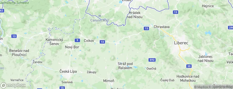 Jablonné v Podještědí, Czechia Map