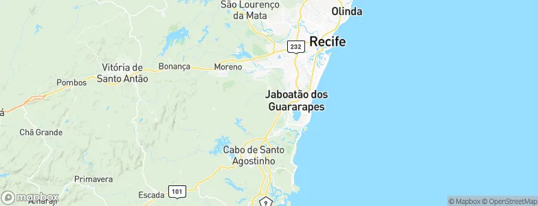 Jaboatão, Brazil Map