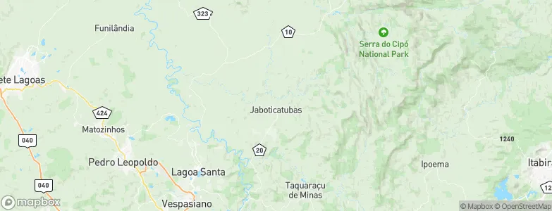Jaboticatubas, Brazil Map