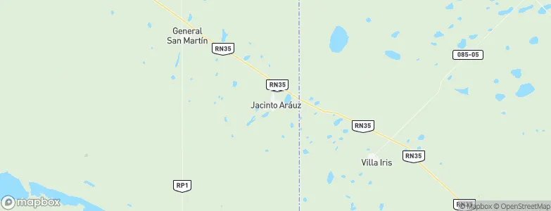 Jacinto Arauz, Argentina Map