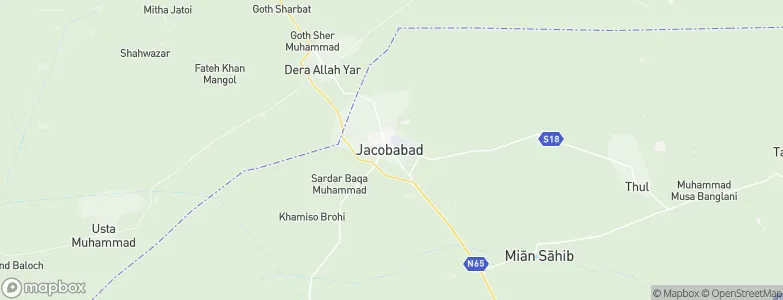 Jacobabad, Pakistan Map