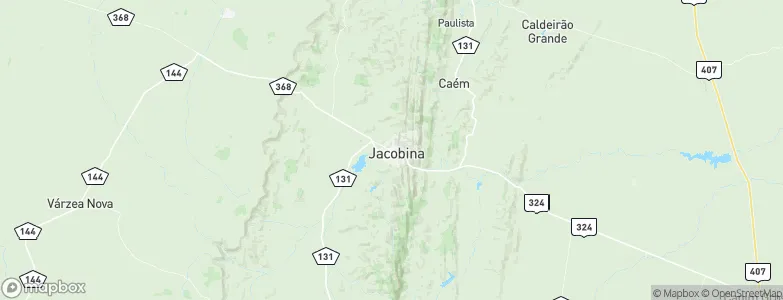 Jacobina, Brazil Map