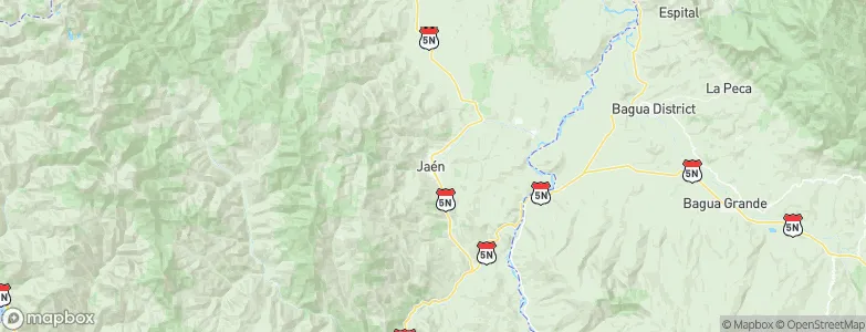 Jaén, Peru Map
