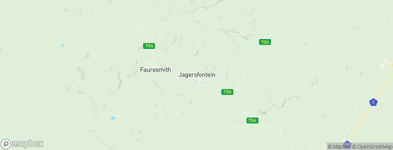 Jagersfontein, South Africa Map