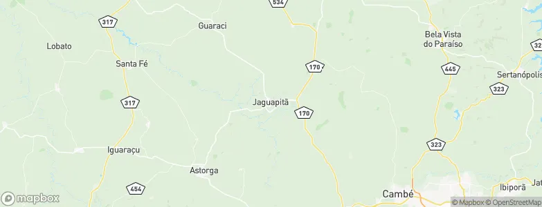 Jaguapitã, Brazil Map