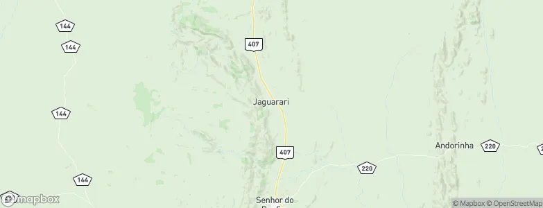 Jaguarari, Brazil Map