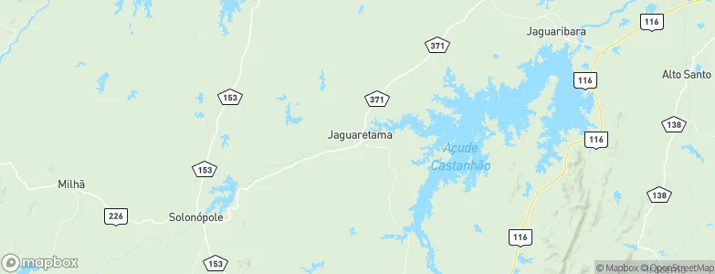 Jaguaretama, Brazil Map